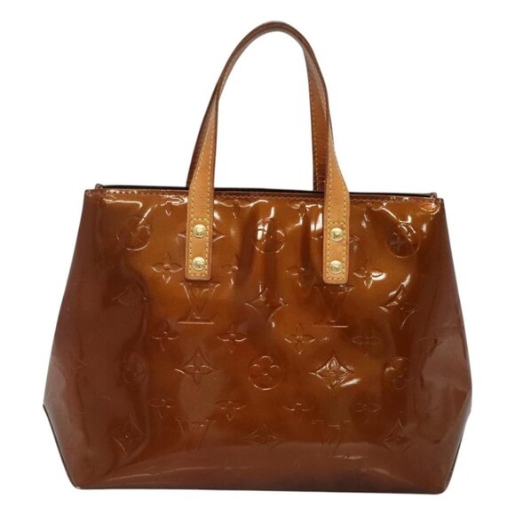 LOUIS VUITTON Monogram Vernis Reade PM Hand Bag Bronze M91146 LV Auth 130448 - Picture 2 of 16